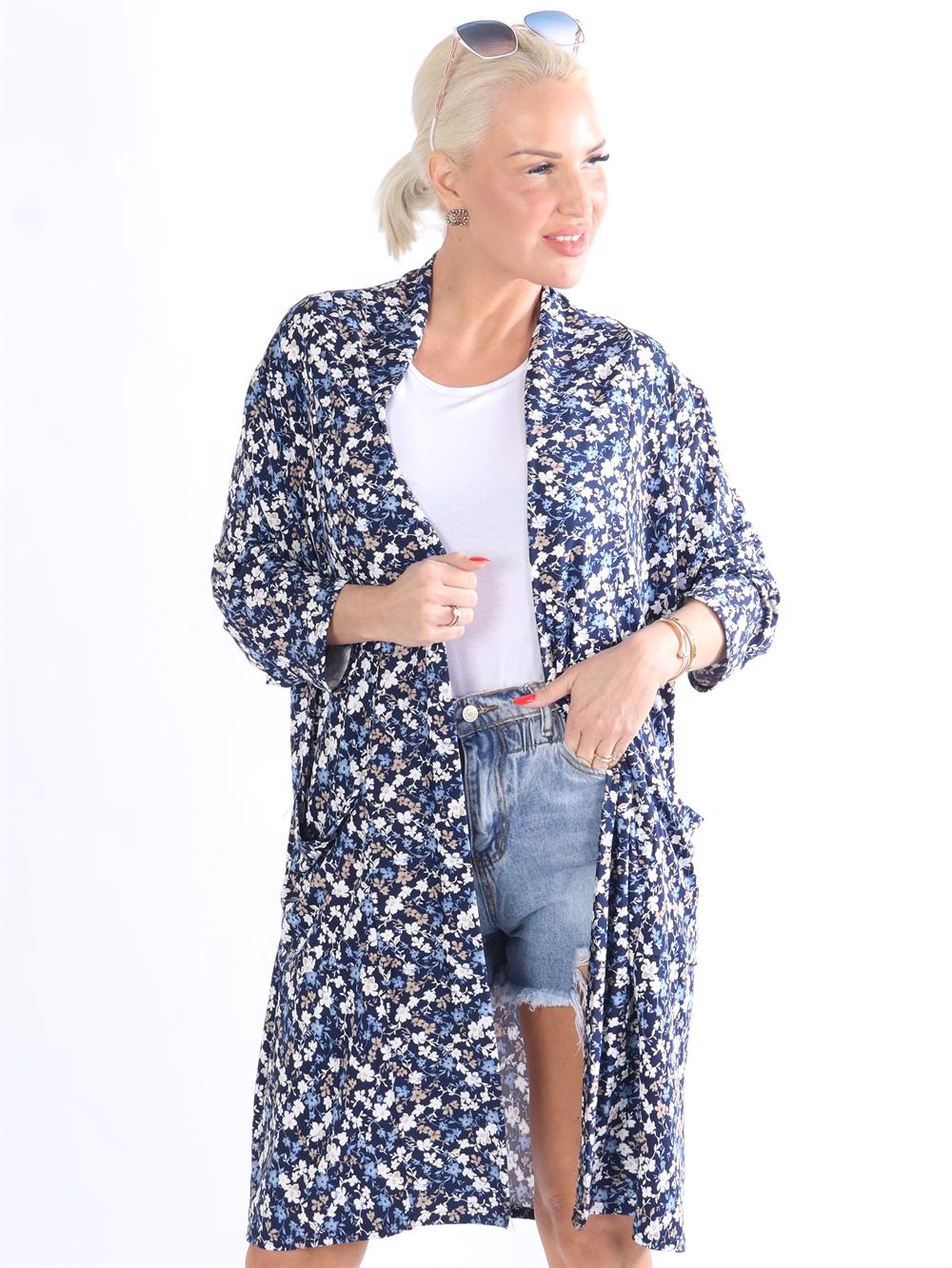 Dolly cardigan - Ribbed cardigan med fickor